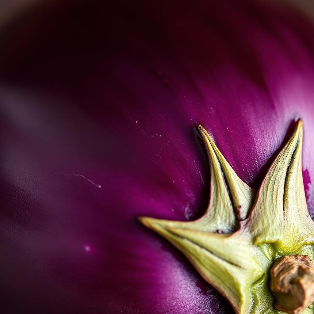 Aubergine – Detail – Nahaufnahme