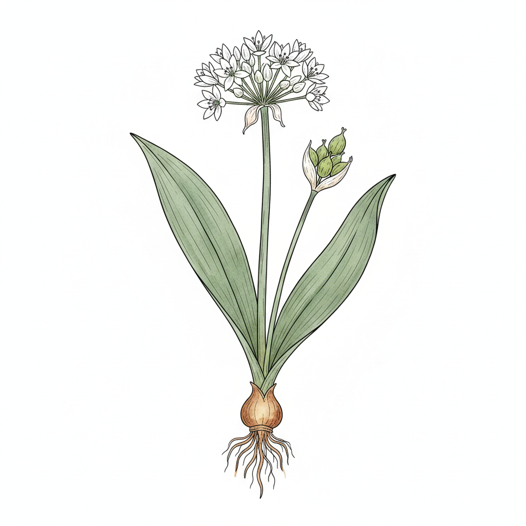 Bärlauch – Botanische Illustration