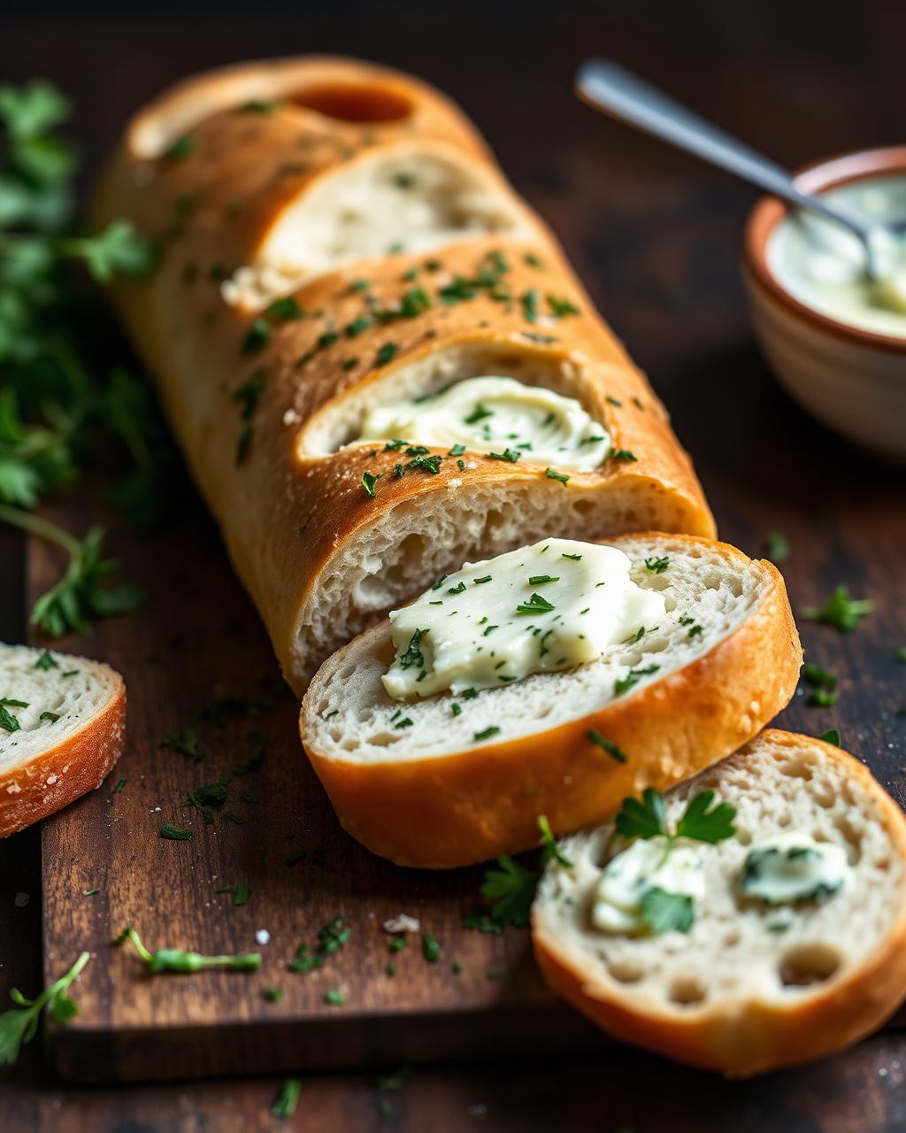 Kräuter-Knoblauch-Baguette