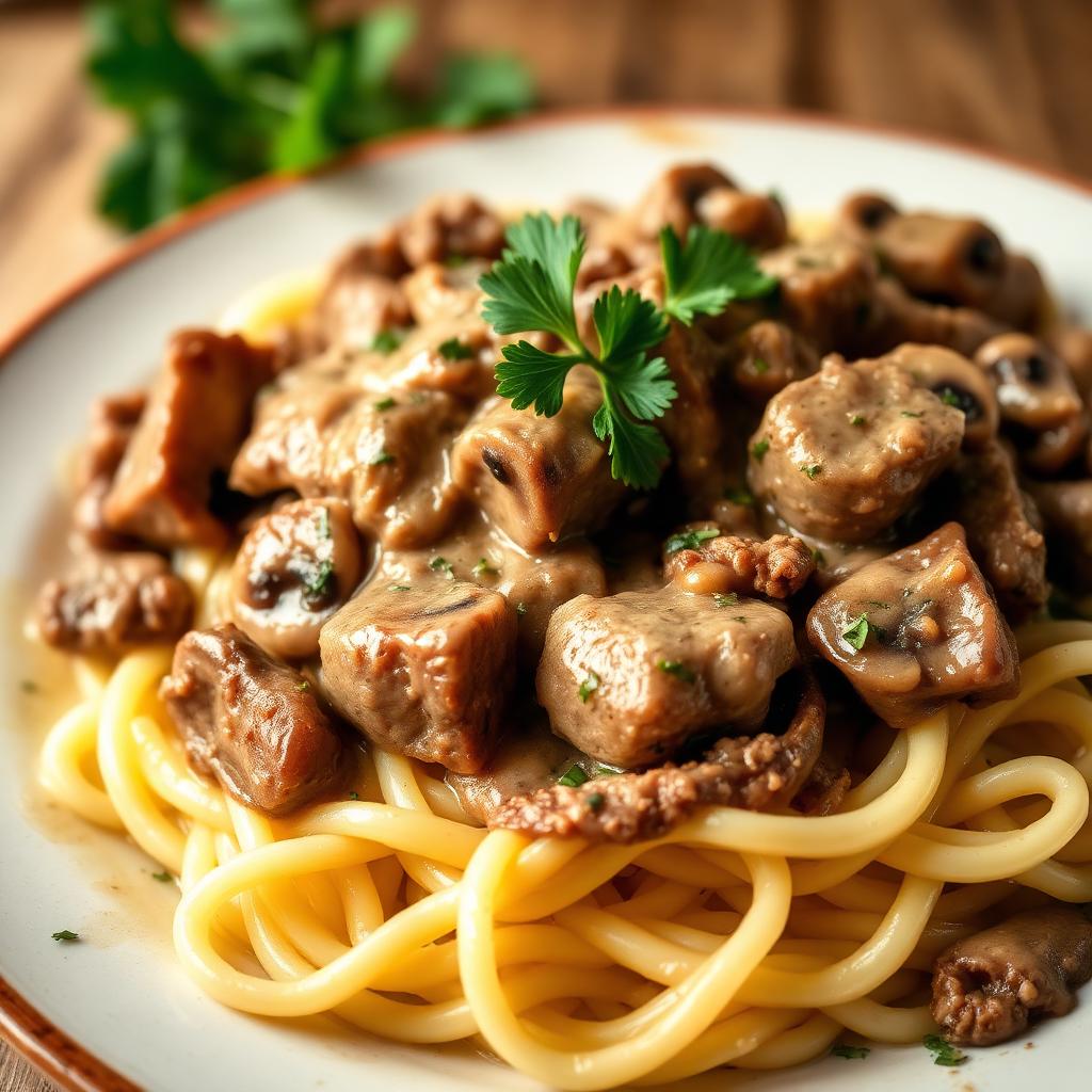 Boeuf Stroganow