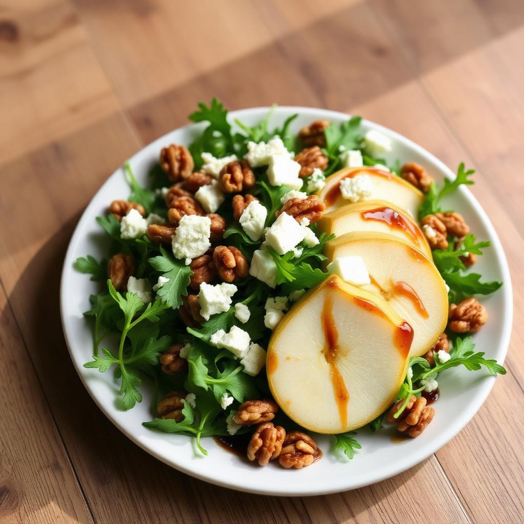 Birnen-Walnuss-Salat mit Blauschimmelkäse