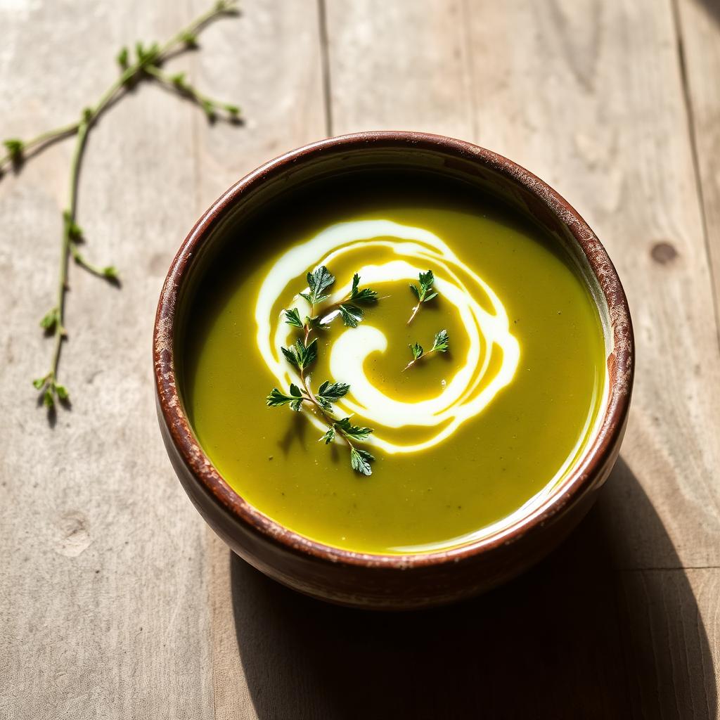 Cremige Brennnesselsuppe