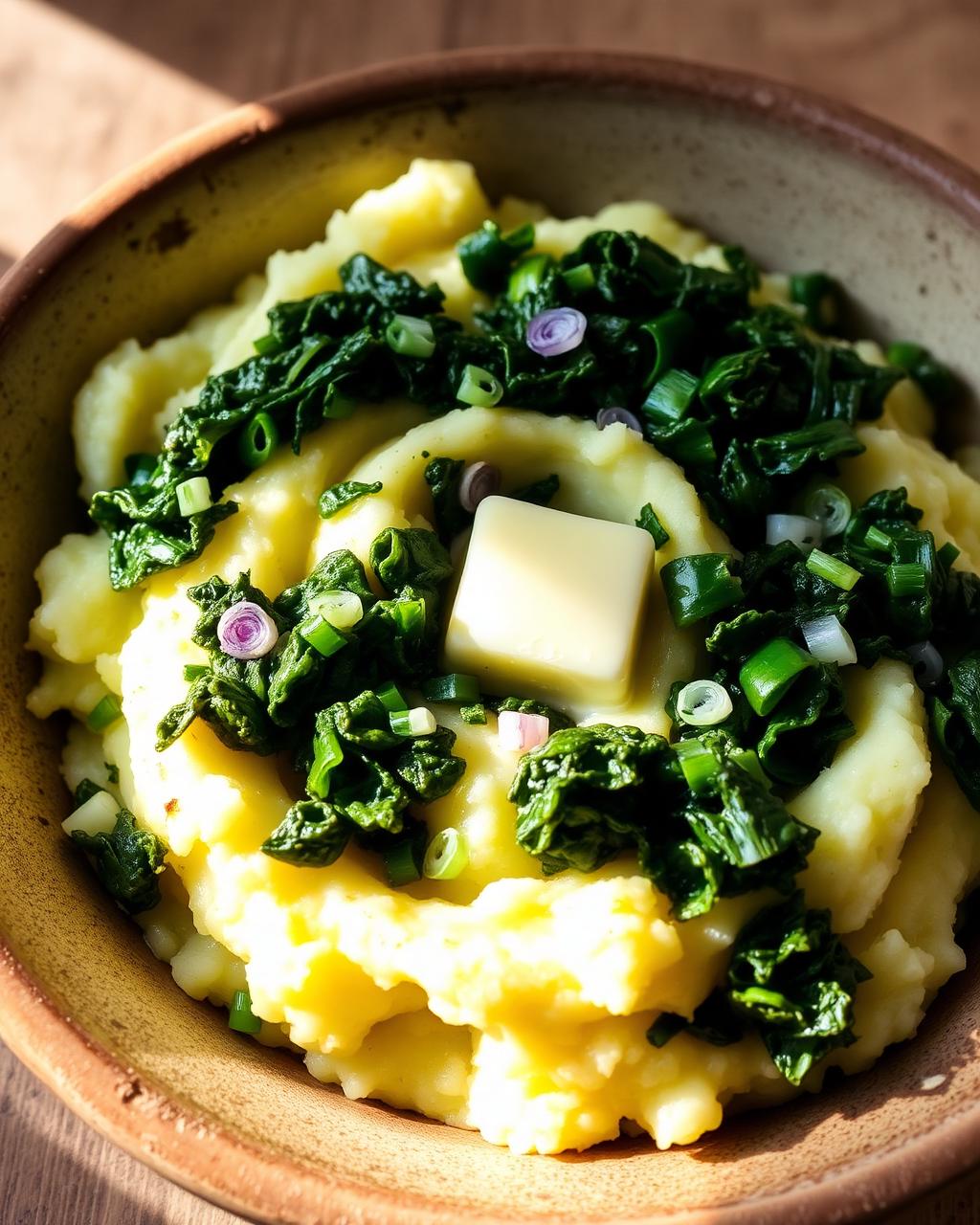 Colcannon – irisches Kartoffelpüree mit Grünkohl