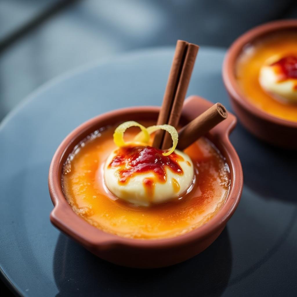 Crema Catalana mit Zimt und Zitrone