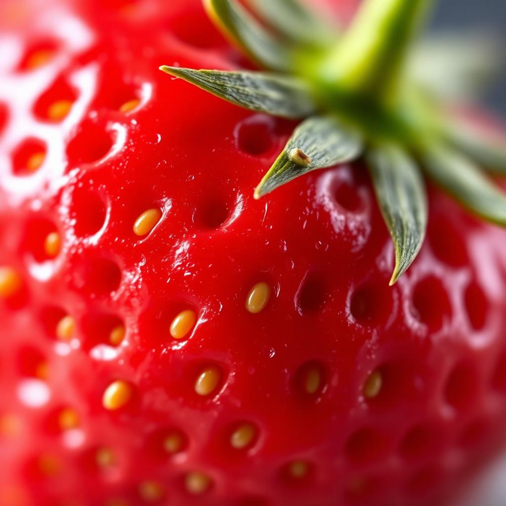 Erdbeere – Detail – Nahaufnahme