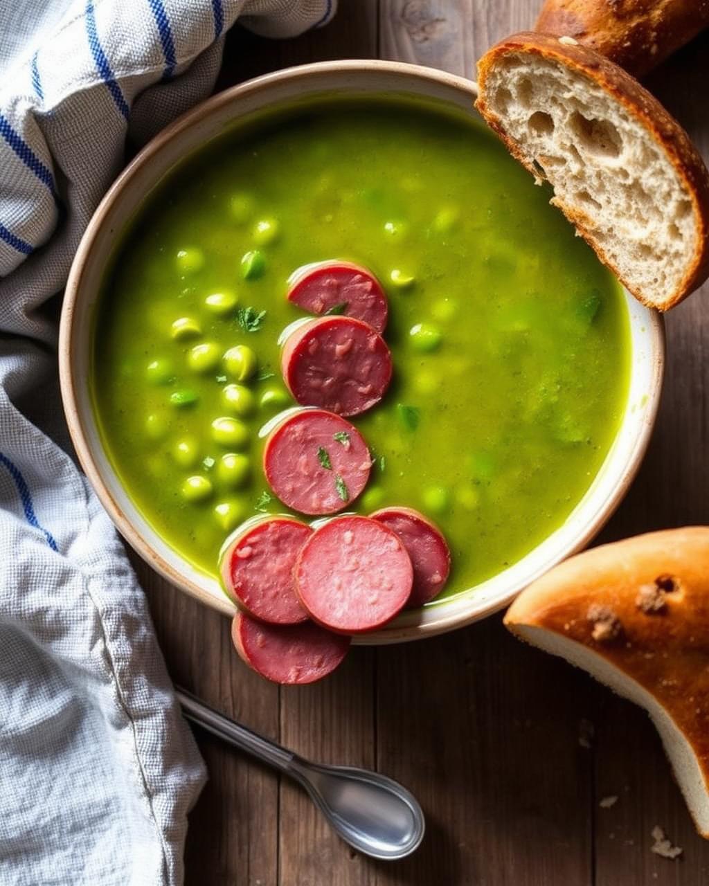 Erwtensoep – holländische Erbsensuppe