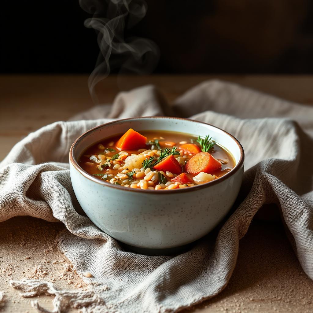 Gerstensuppe mit Wurzelgemüse