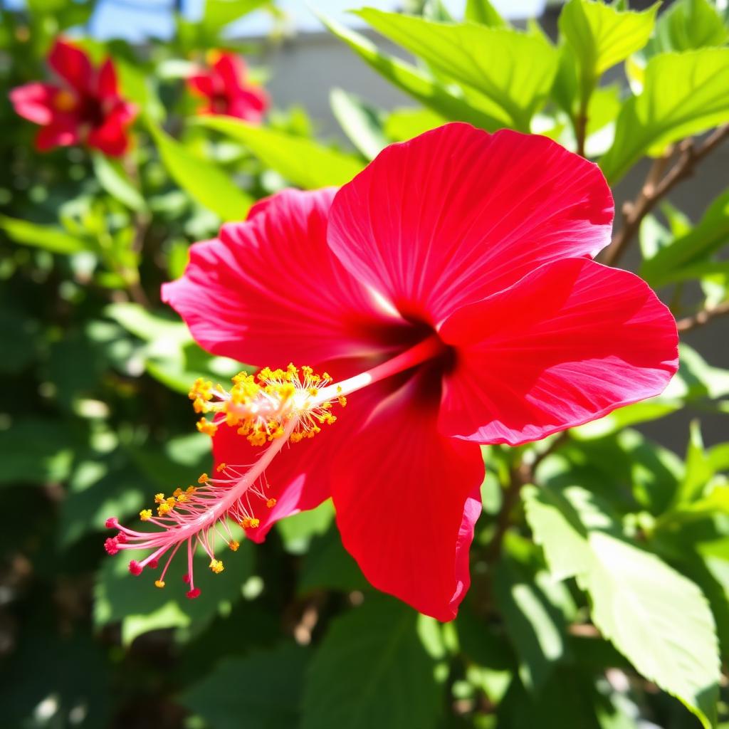 Hibiskus (Roselle) – Blütezeit