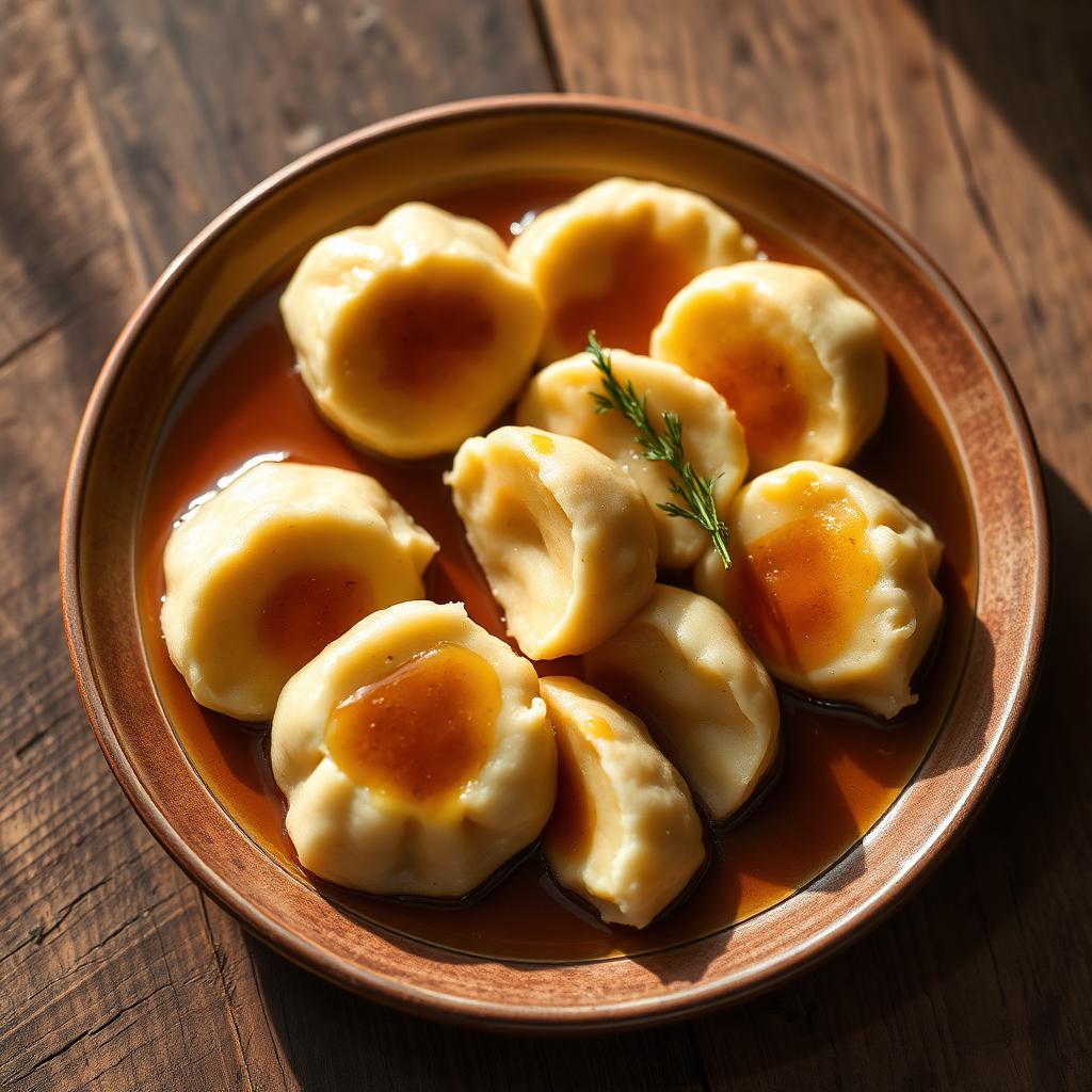 Böhmische Knödel (Houskový knedlík)