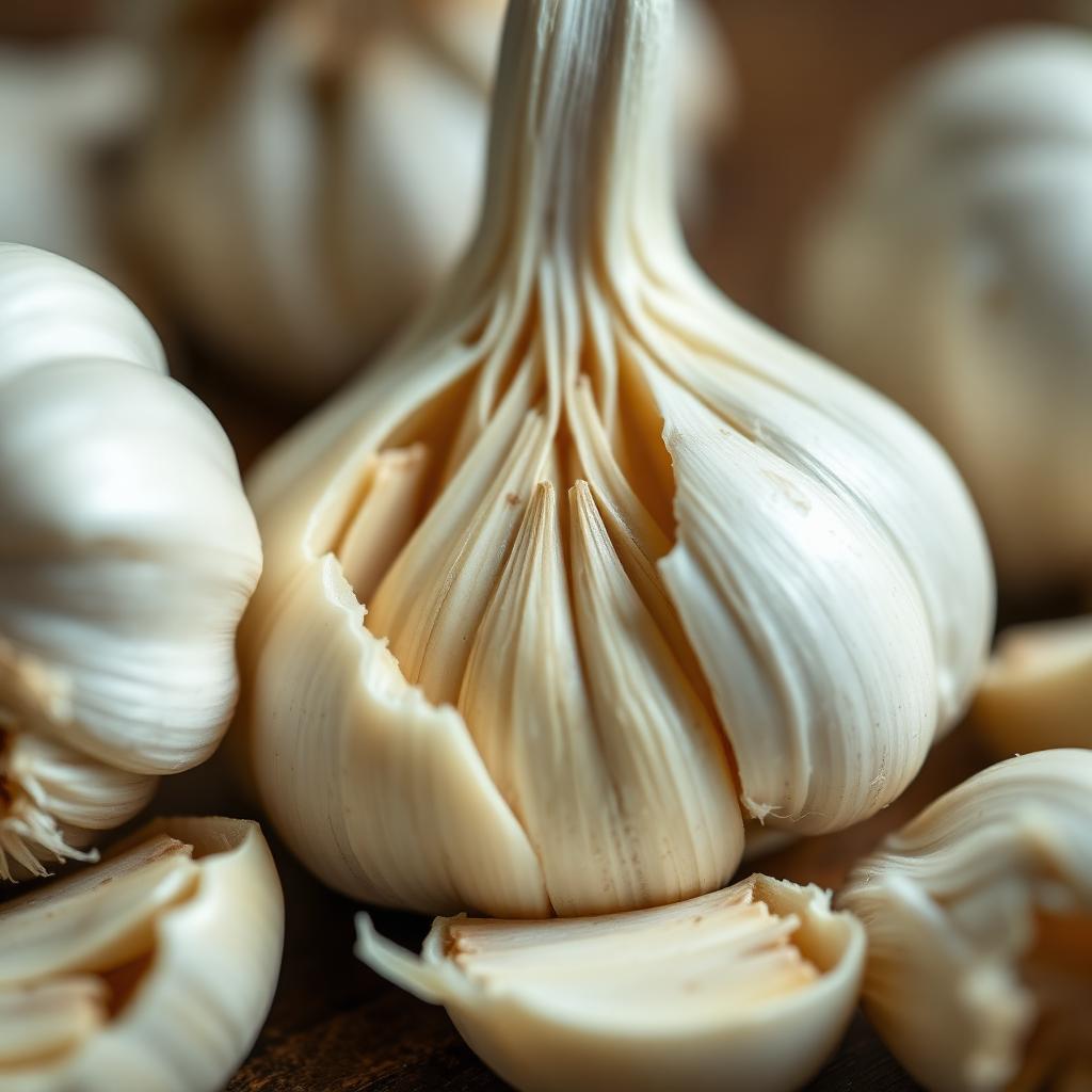 Knoblauch – Detail – Nahaufnahme