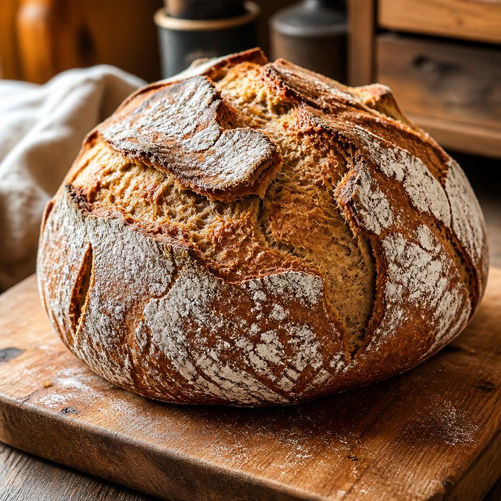 Krustenbrot mit zweistufigem Sauerteig und Biga