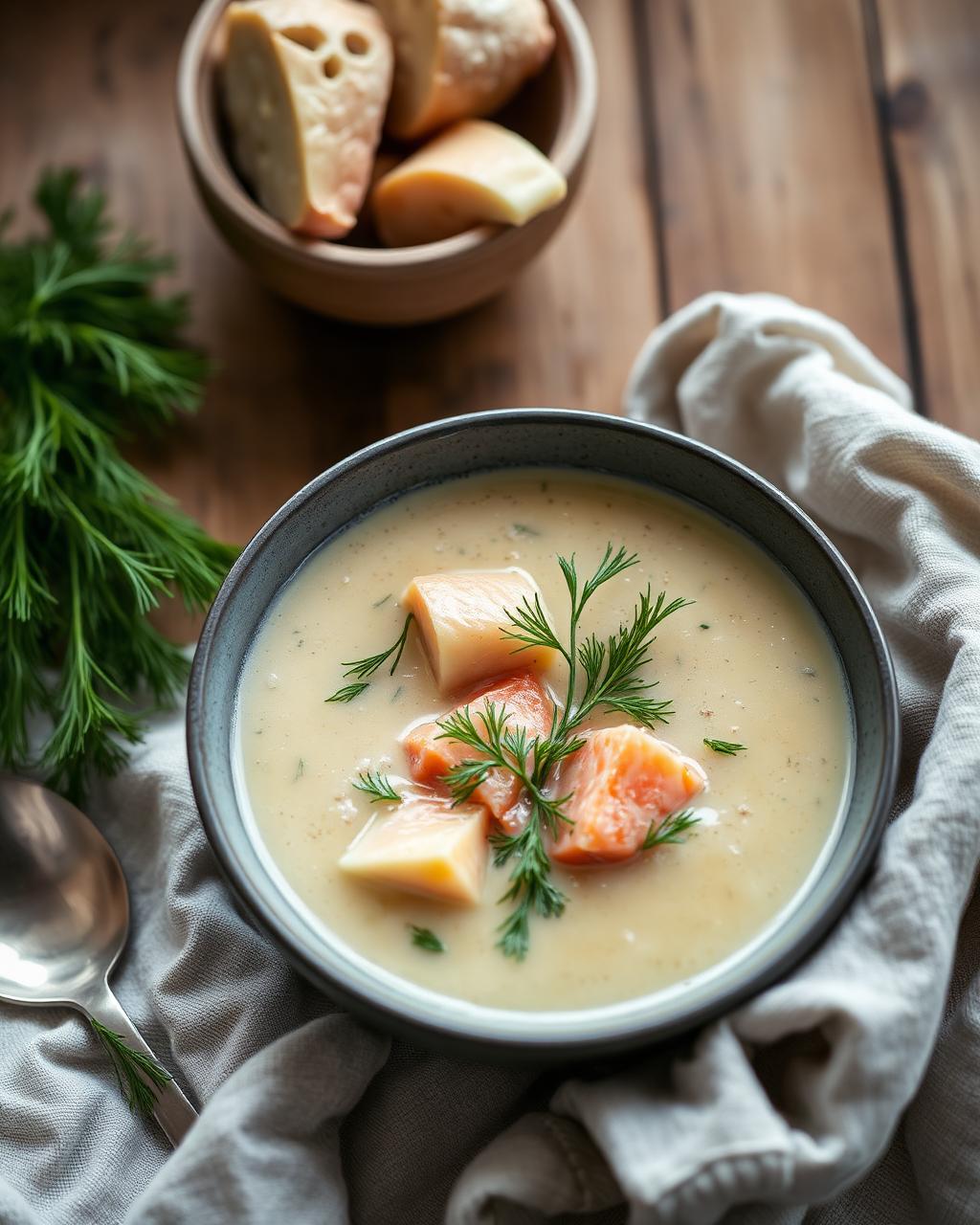 Lohikeitto – finnische Lachssuppe