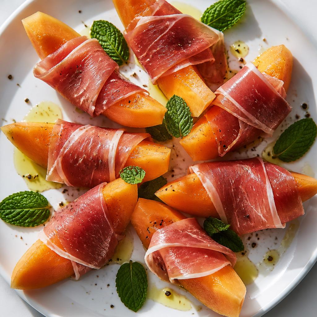 Melone mit Serrano-Schinken