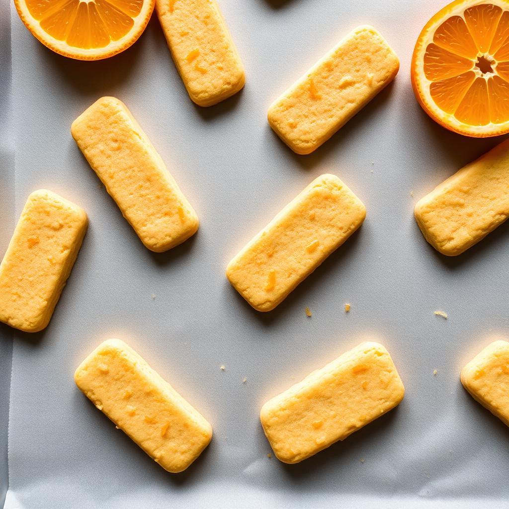 Orangen-Mürbe-Sticks