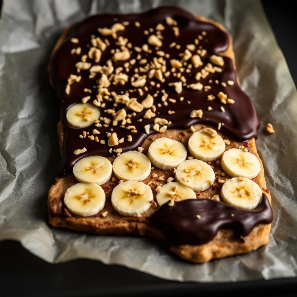 Erdnussbutter-Schoko-Bananen-Bark
