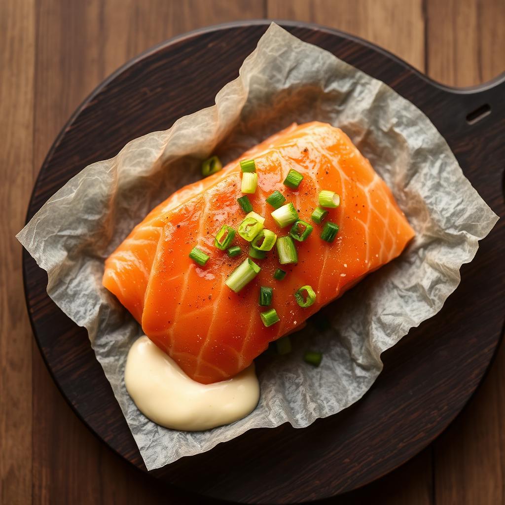 Knuspriger Reispapier-Lachs-Snack