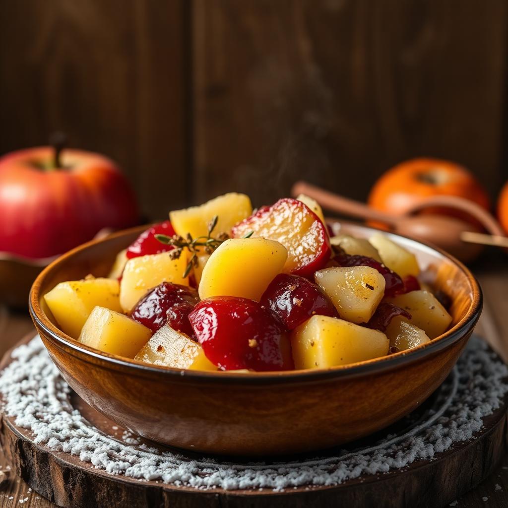 Geschmorter Rotkohl mit Apfel
