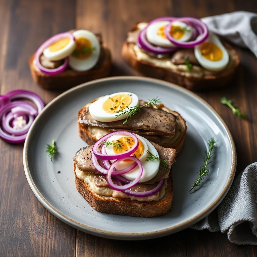 Smørrebrød med Sild