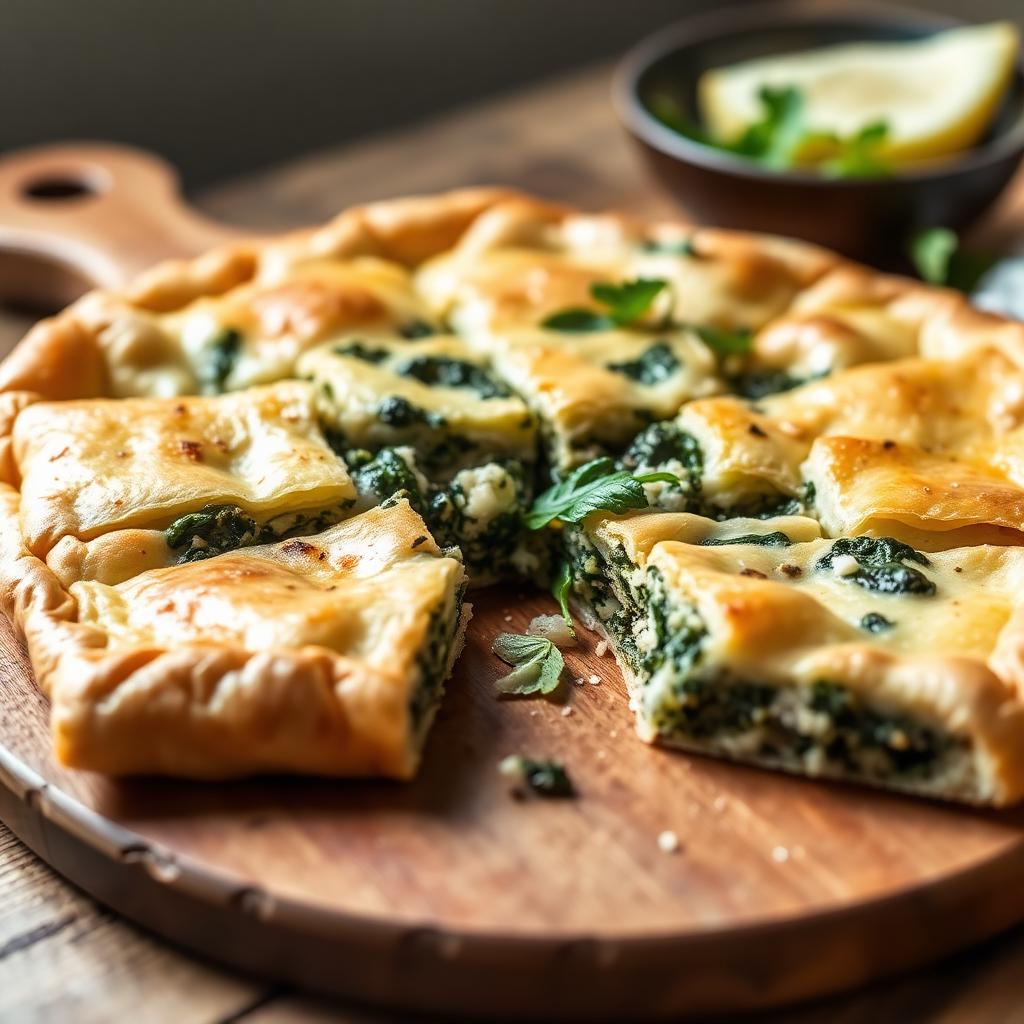 Spanakopita – griechische Spinat-Feta-Pita