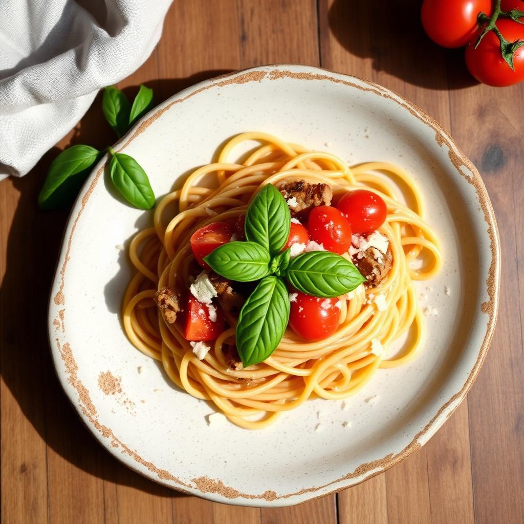 Tomaten-Basilikum Pasta