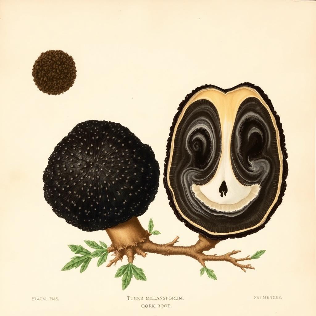 Trüffel – Botanische Illustration